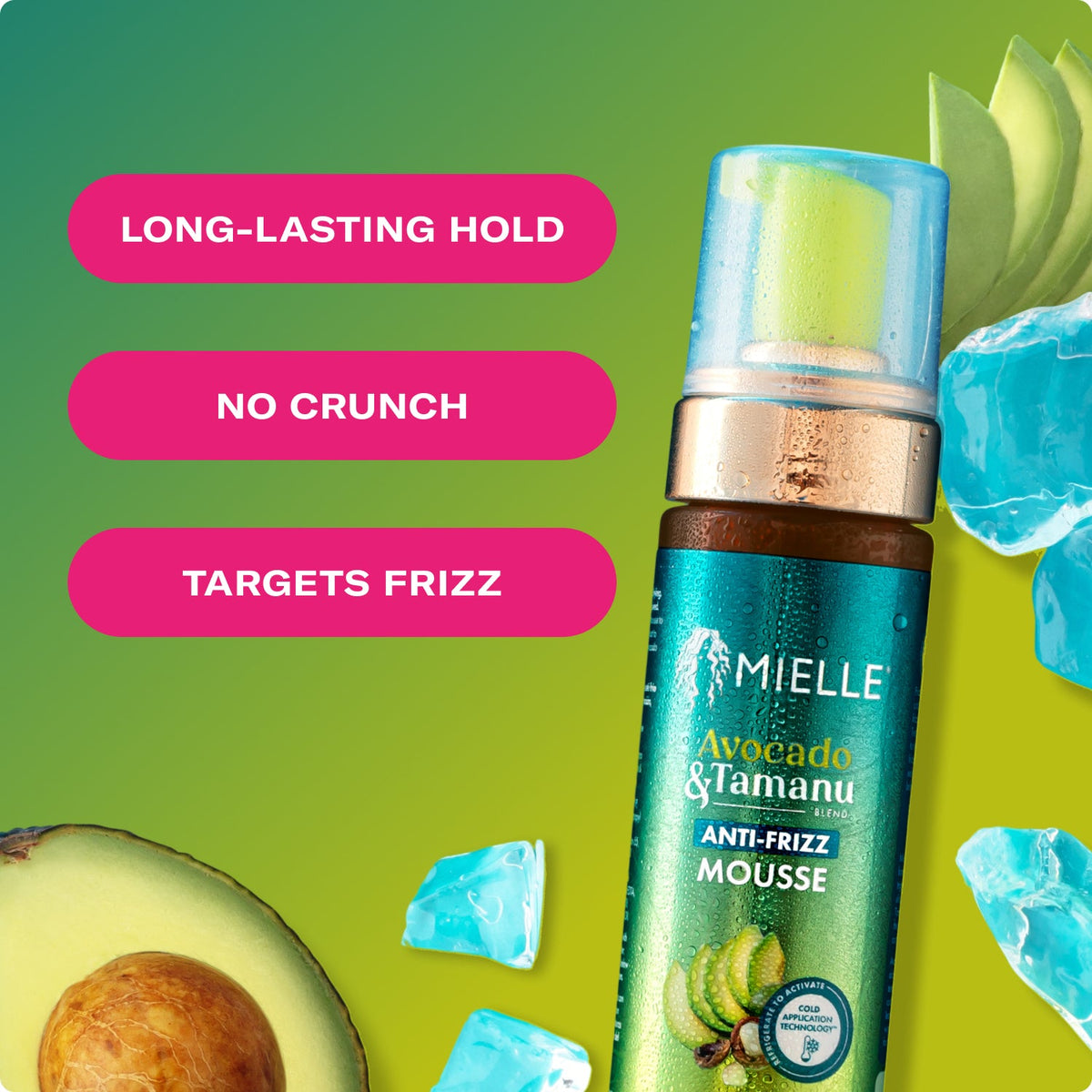 Avocado & Tamanu Anti-Frizz Mousse