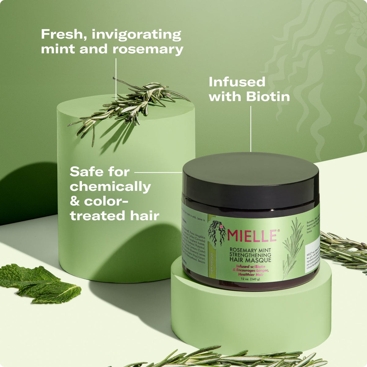 Rosemary Mint Strengthening Hair Masque